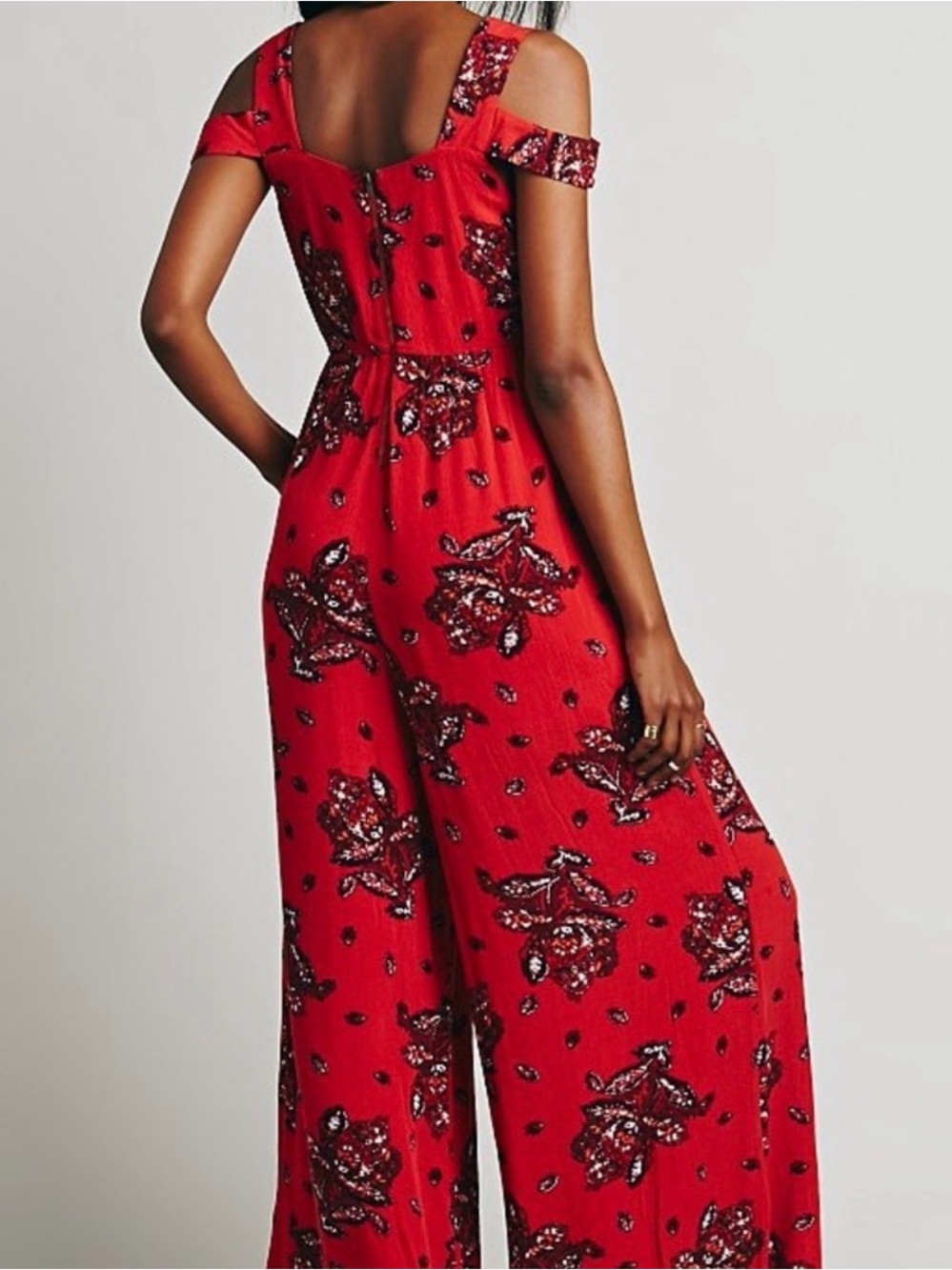 Free People, Retro Love You Love Me Jumpsuit, Size 6